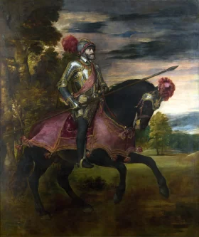 Equestrian Portrait of Charles V 1548 by Titian Vecellio