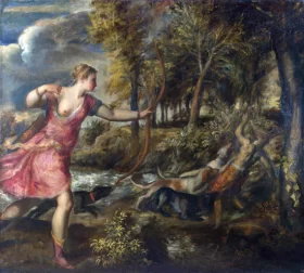 The Death of Actaeon 1559 by Titian Vecellio