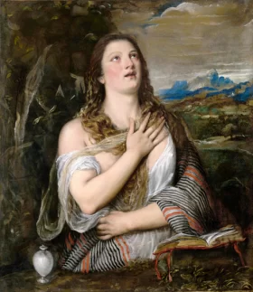 The Penitent Magdalene by Titian Vecellio