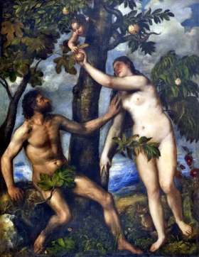The Fall of Man 1550 by Titian Vecellio