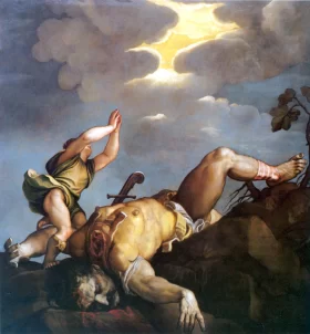 David and Goliath by Titian Vecellio