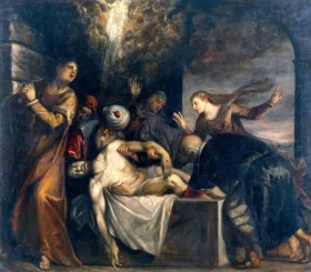 The Placing of Christ in the Sepulchre by Titian Vecellio