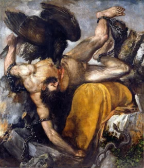 Punishment of Tityus 1565 by Titian Vecellio