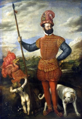 Man in Military Costume by Titian Vecellio