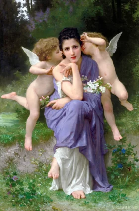 Songs of Spring 1889 by William-Adolphe Bouguereau