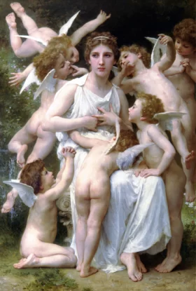 The Assault 1898 by William-Adolphe Bouguereau