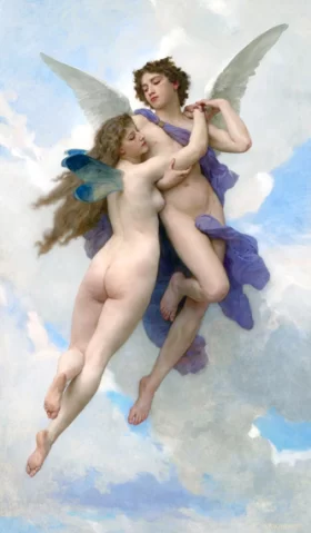 L'Amour et Psych (1899) by William-Adolphe Bouguereau