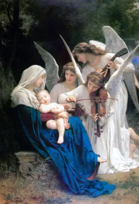 The Virgin of the angels 1881 by William-Adolphe Bouguereau