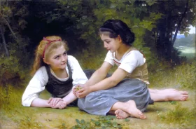 The Nut Gatherers 1882 by William-Adolphe Bouguereau