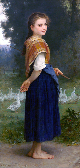 The Goose Girl (1891) by William-Adolphe Bouguereau