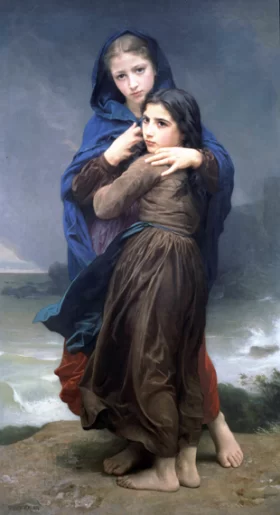 The Storm 1874 by William-Adolphe Bouguereau