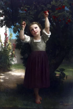 The Cherry Picker 1871 by William-Adolphe Bouguereau