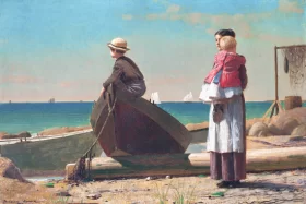 Dad's Coming! 1873 by Winslow Homer