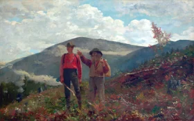 Two Guides 1877 by Winslow Homer