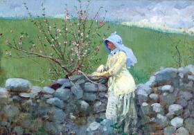 Peach Blossoms 1879 by Winslow Homer