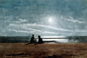 Moonlight 1874 by Winslow Homer