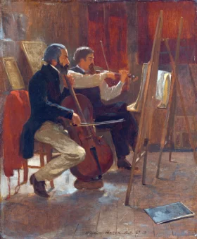 The Studio 1867 by Winslow Homer