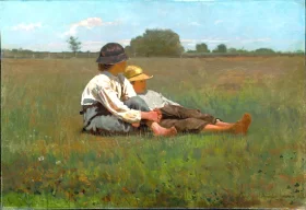 Boys in a Pasture 1874 by Winslow Homer