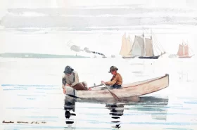 Boys Fishing, Gloucester Harbor, 1880 by Winslow Homer