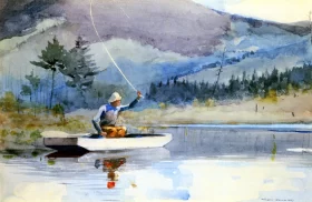 A quiet pool on a sunny day 1889 by Winslow Homer