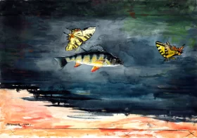 Fish and Butterflies 1900 by Winslow Homer