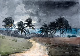 Storm Bahamas 1885 by Winslow Homer