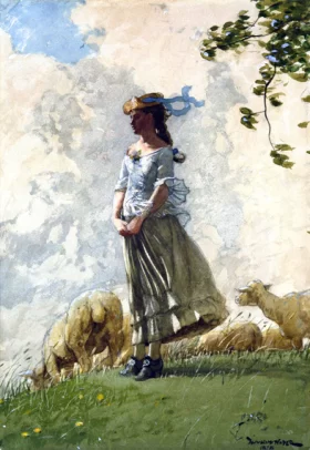 Fresh Air 1878 by Winslow Homer
